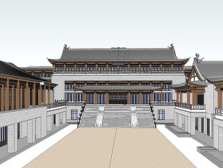 中式文教建筑博物馆建筑